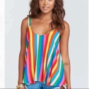 Show Me Your Mumu tulum stripe swing top. Sz M. So cute!!